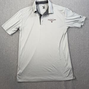 Mississippi State Bulldogs Badger Sport Polo Shirt Men's M Grey Short Sleeve